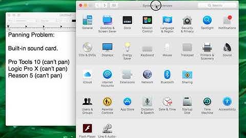 OS X Panning Problem Built-in Card Pro Tools 10 Logic Pro X (Solved)