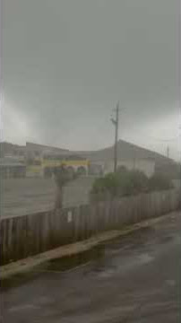 Water spout behind club La Vela & The Summit