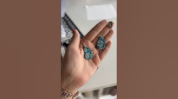 🌼 Transform your style with these DIY floral sublimation earrings! ✨#sublimation #earringcraft