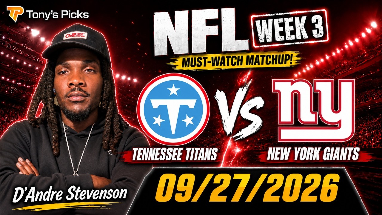 Titans vs Giants Over Under Pick Sep 27 | Tony's Picks