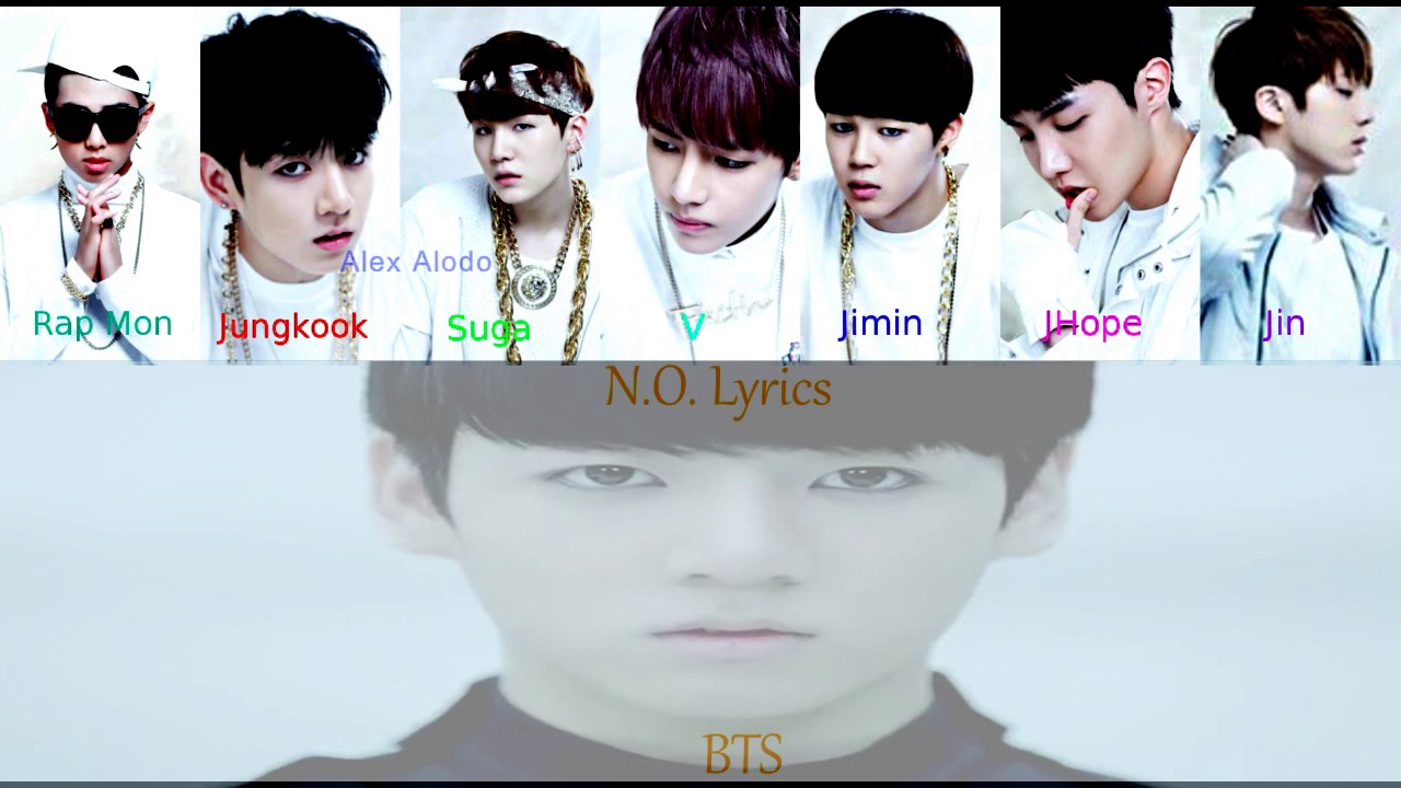  N O  BTS  Lyrics  YouTube