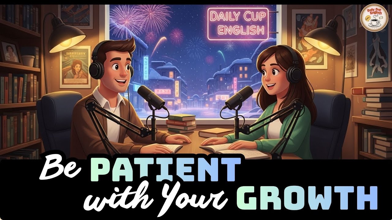 Personal Growth Takes Time | Learn English Through Real Conversations | Daily Cup English