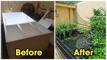 Ghép 3 thùng xốp KHỔNG LỒ thành hồ cá Koi | Beautiful koi aquarium made of foam tanks