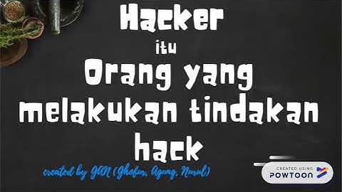 Perbedaan Hacker dan Cracker by GAN
