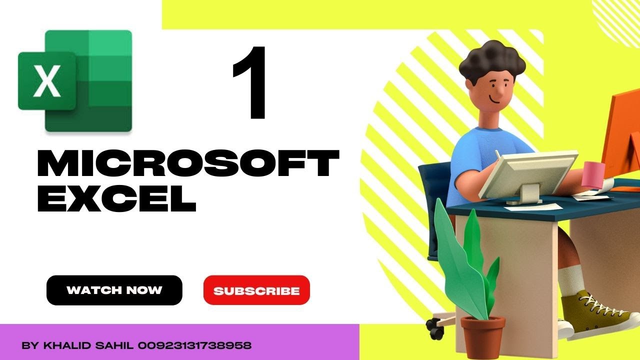 Microsoft Excel Tutorial in Pashto Part 1