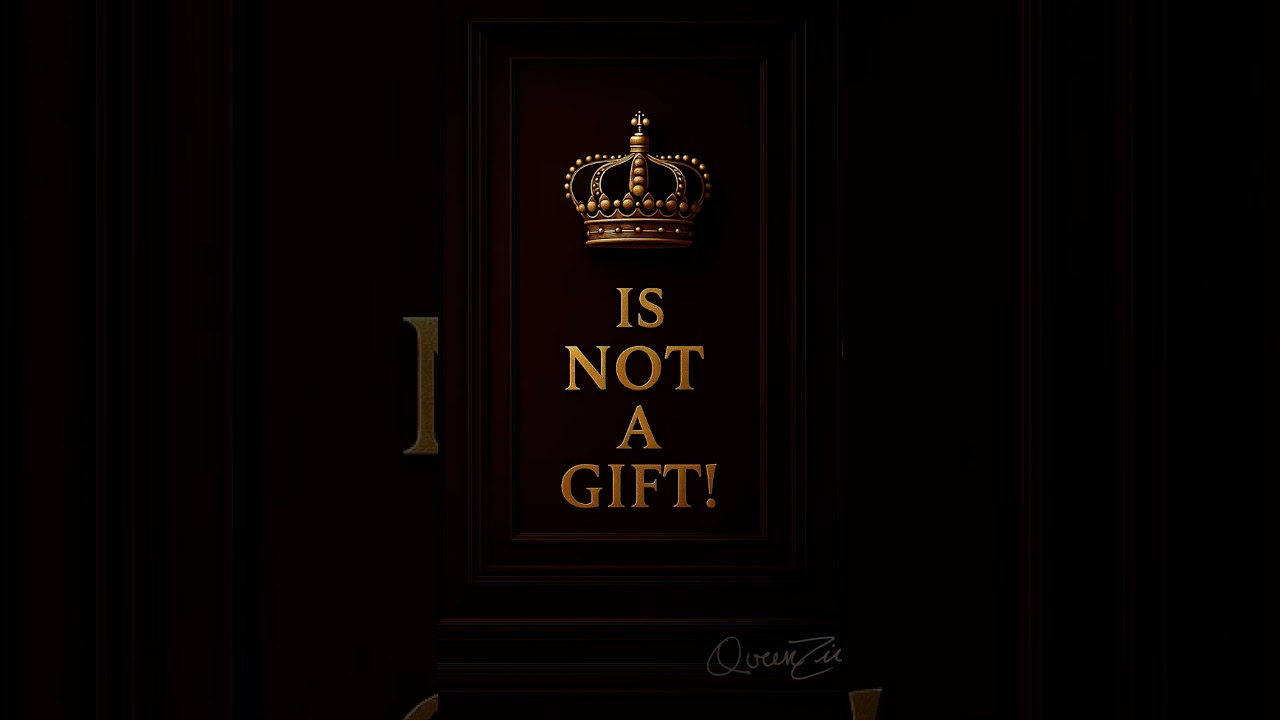 Correction isn’t a gift. 