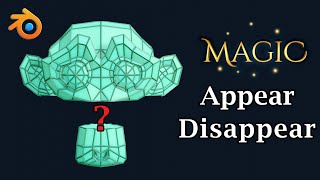 How To Make Objects Gradually Appear or Disappear In Blender | Vanishing Materials Trick & Animation