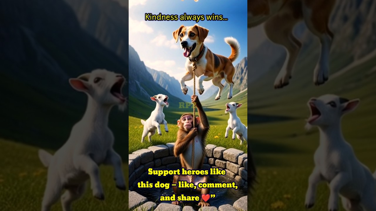 This Brave Dog Saved a Burning Goat & Her Babies 🐶❤️ 