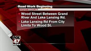 A lot of road projects starting up in Ingham County