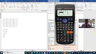 Linear regression using Scientific calculator   Mr H screenshot 2