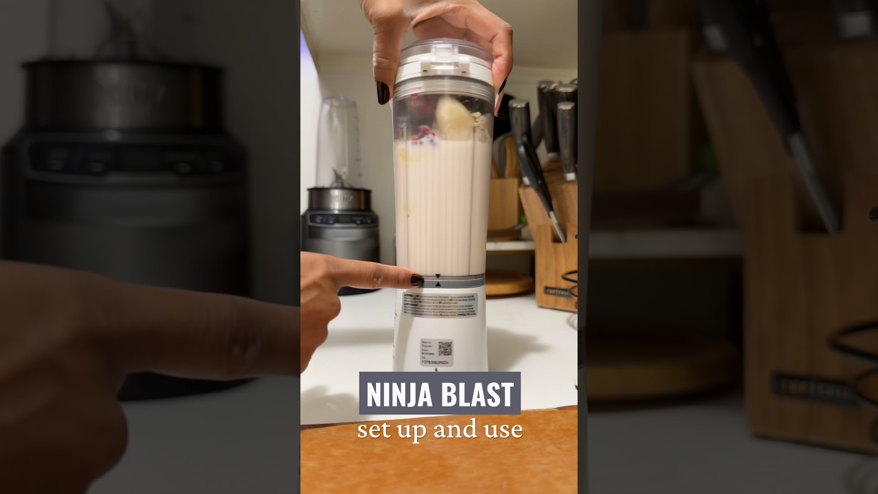 Ninja Blast Set Up | How to use this portable blender #ninjablender