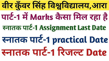 Vksu Part-1 Assignment में कितना Marks मिल रहा है | Practical कब होगा | Result कब जारी होगा |