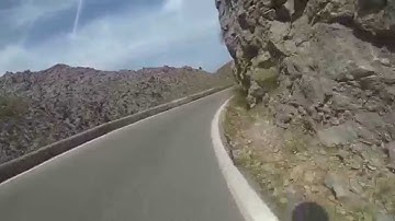 Cycling descent of Sa Calobra (complete run in 12 mins)