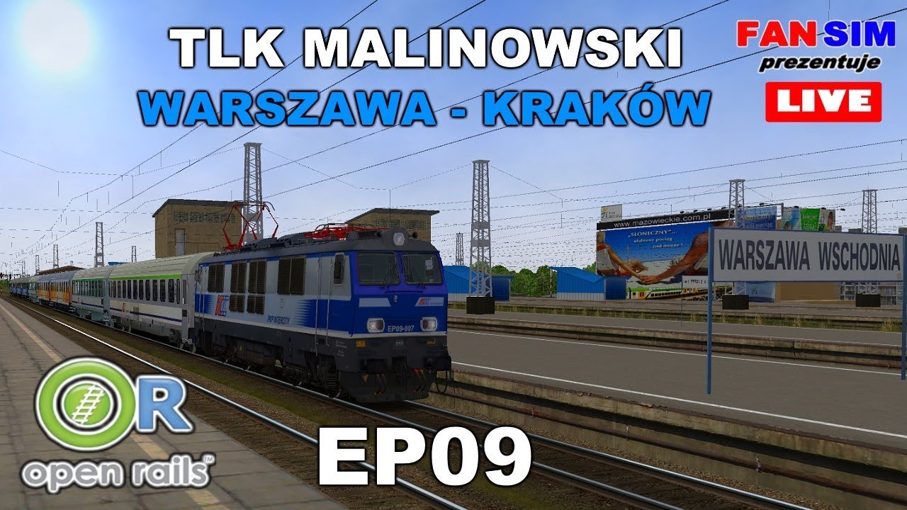 OPEN RAILS PL 🚅 TLK MALINOWSKI W-WA - KRAKÓW EP09