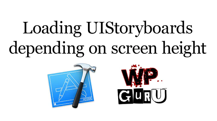 How to load different storyboards depending on iOS screen height