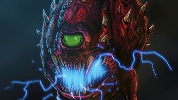 DOOM - Cacodemon | Speed Drawing