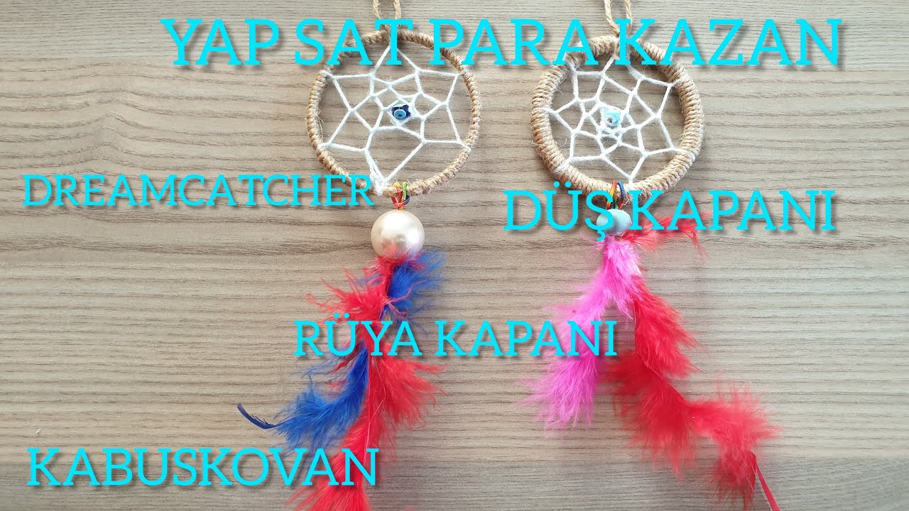 RÜYA KAPANI ANAHTARLIK nasıl yapılır DREAMCATCHER