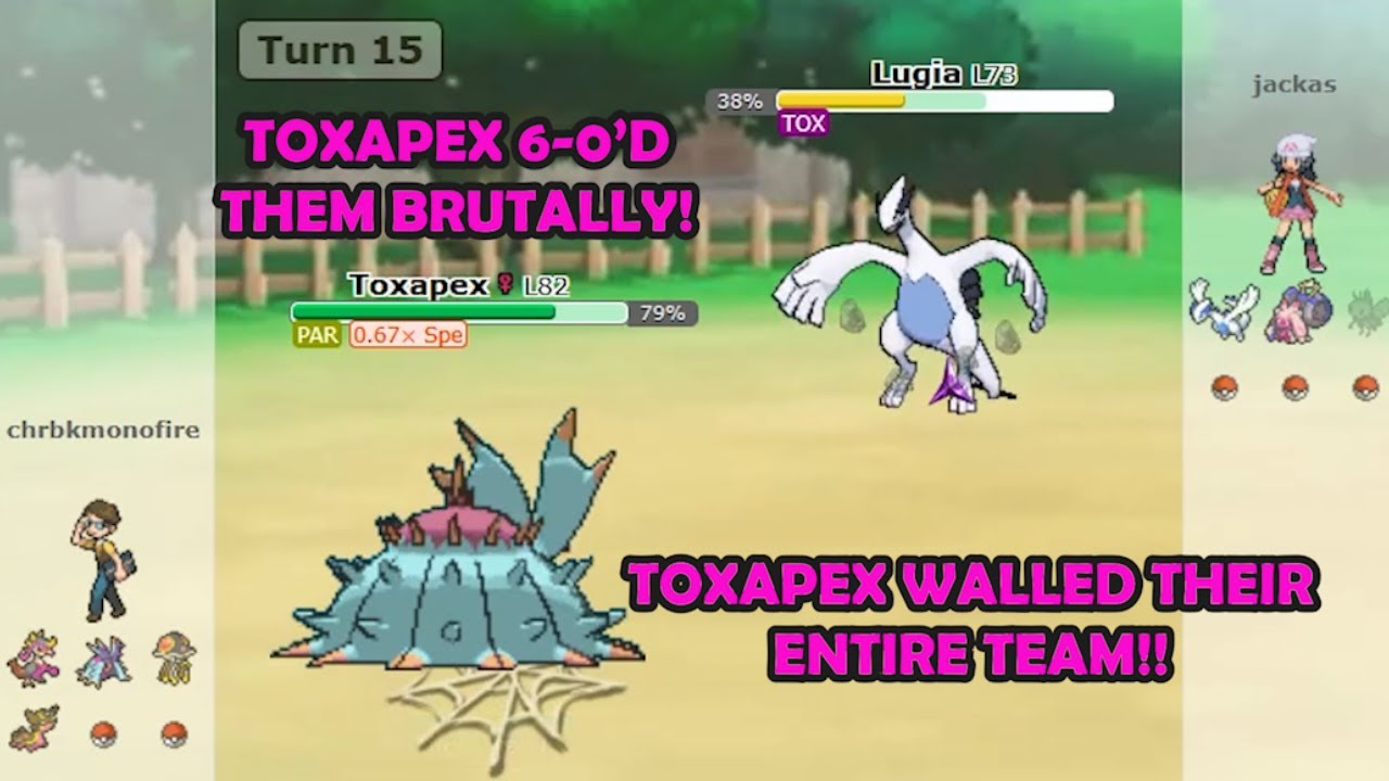 TOXAPEX 6-0'D THE ENTIRE GAME | 2200+ RANDOM BATTLE POKEMON SHOWDOWN!!