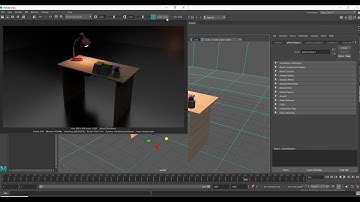 Maya study Table lamp lighting