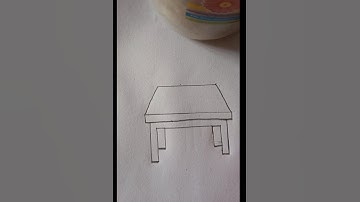 how to easy# table #drawing #video #pencil sketch