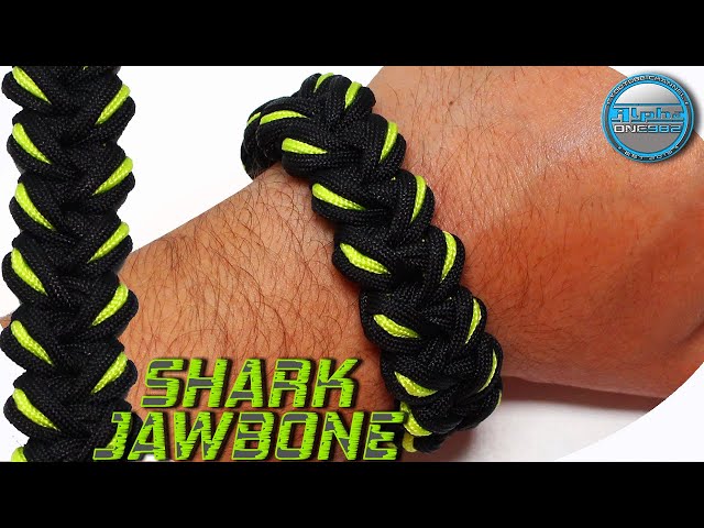 How to make Paracord Bracelet Shark Jawbone Double Macrame