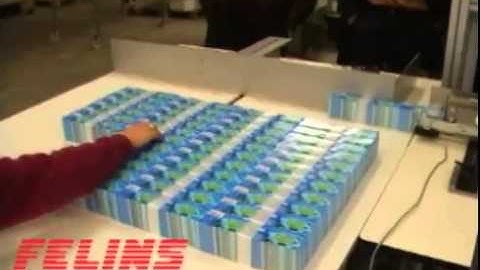 Felins Bundling Labels using a US 2000 for Automatic Banding off the Cutter