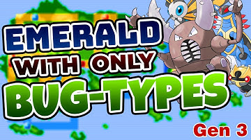 Can I Beat POKEMON EMERALD with ONLY Bug-Type Pokemon? ⚡ Pokemon Challenge