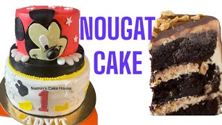 Nougat Cake | Crunchy And Creamy Cake Recipe | nazninkitchenandlifestyle