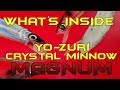 WHAT'S INSIDE:  Lure Autopsy and comparision:  New vs Old Yozuri Crystal minnow magnum