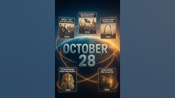 October 28: five unforgettable events from defiance to discovery.  #onthisday