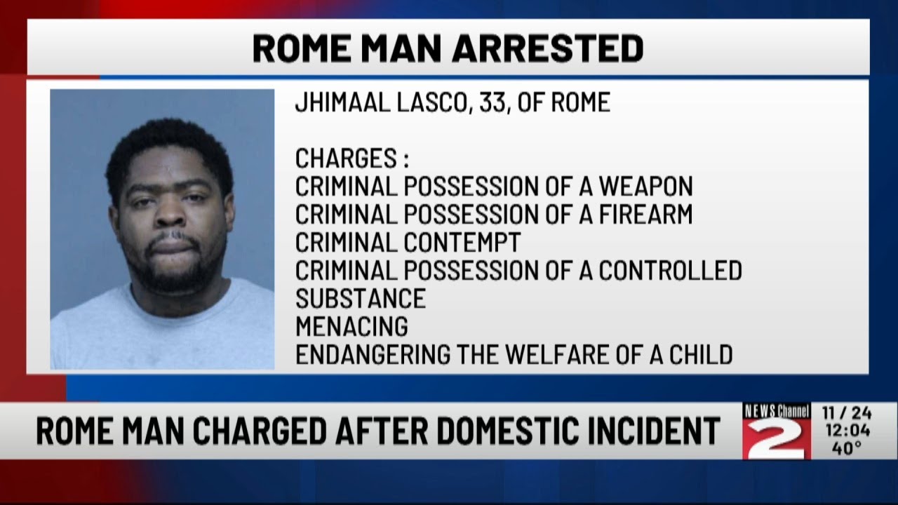 Domestic Dispute in Rome Leads to Arrest for Weapon and Drug Charges ...