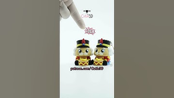 🎄 Cutie3D Christmas Nutcracker Keycap Clicker Keychain #shorts #3dprinting #clicker #keychain
