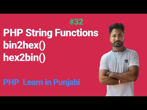 bin2hex() and hex2bin() in PHP Functions