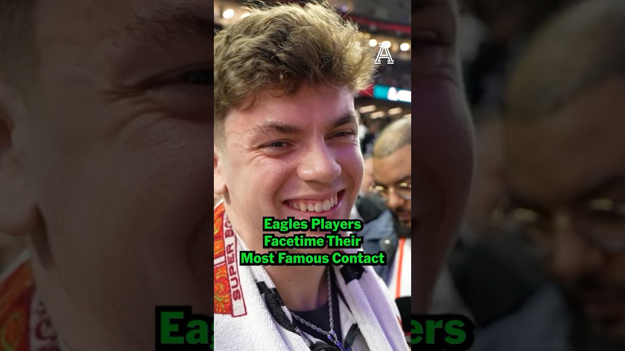 Eagles Players FaceTime Their Most Famous Contact