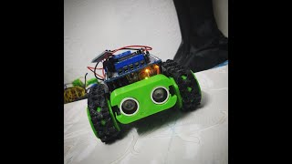 Bluetooth controlled 3D Printed SMARS robot testing, Arduino UNO + HC-O5