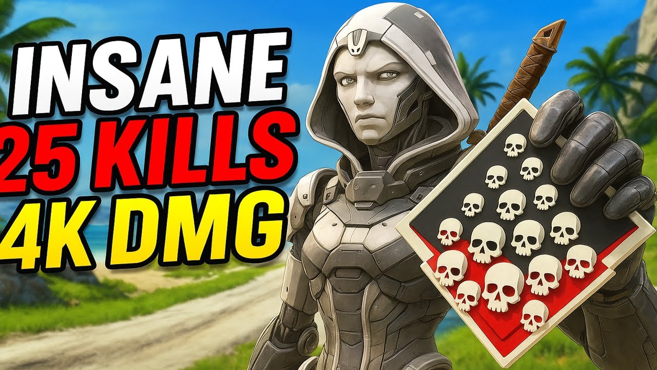 Insane Ash 25 Kills 4k Damage Apex Legends Full Game
