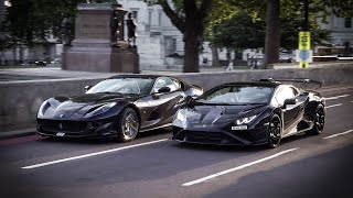 Supercars in London - #CSATW470 - DB7 Zagato, Aventador SVJ, Huracan STO, SF90