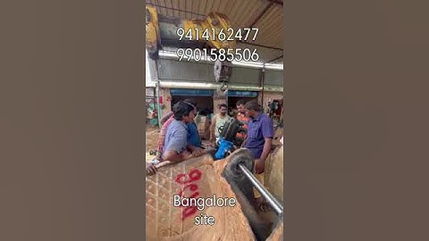 portable automatic line boring machine and welding attachment at Bangalore site