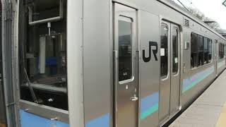 E127系　篠ノ井線　姨捨駅　発車