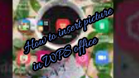How to insert pictures in WPS office