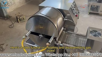VERFOODSOLUTIONS How to Disassemble and Assemble the Gas Pipes of a Spring Roll Wrapper Machine