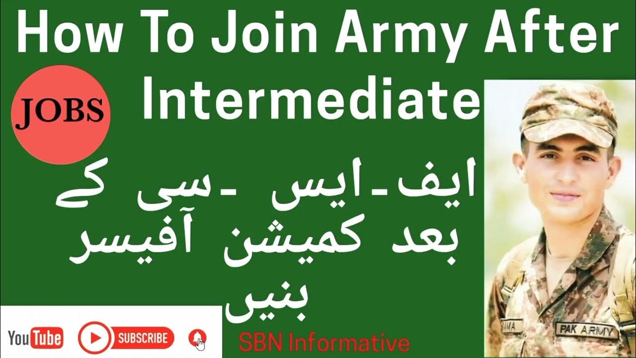 how-to-join-army-after-intermediate-sbn-informative-youtube
