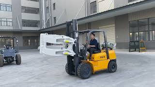 STMA 3t forklift with paper roll attachment /86 17759226178/Email: sales03@xmstma.com/www.xmstma.com