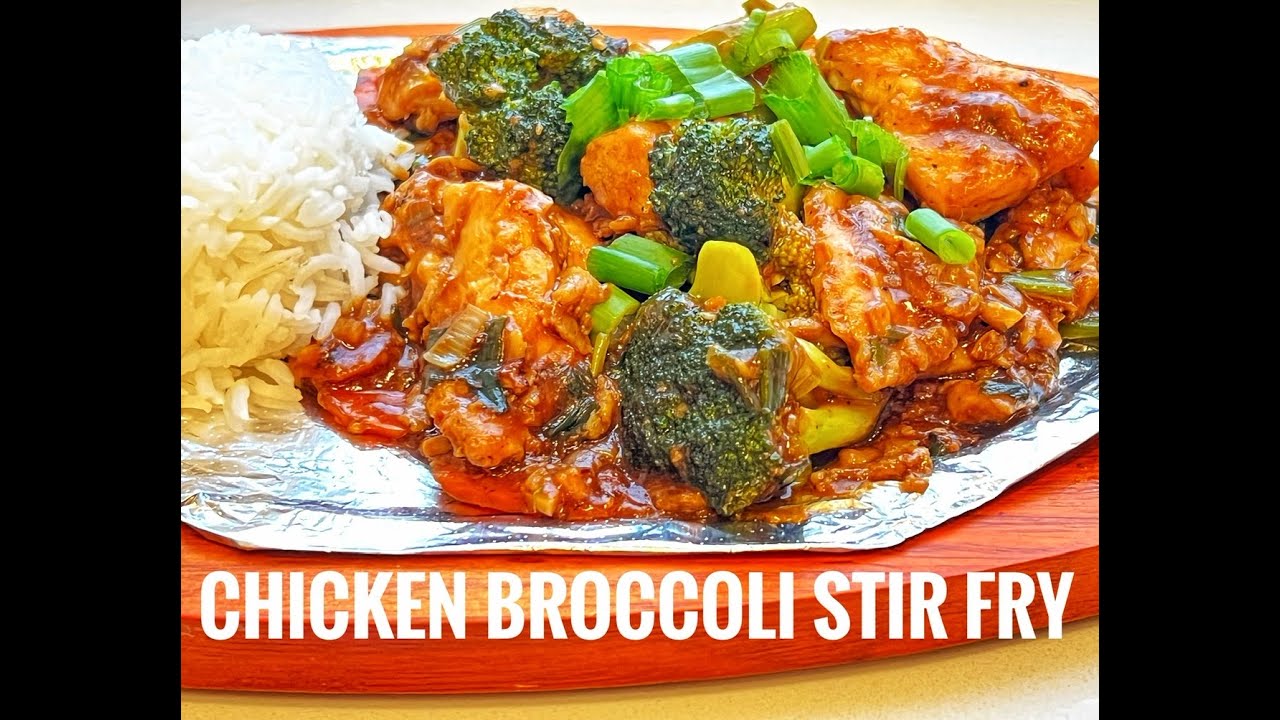 Chicken Broccoli Stir Fry In ChiliGarlic Sauce quick 30 mins dinner