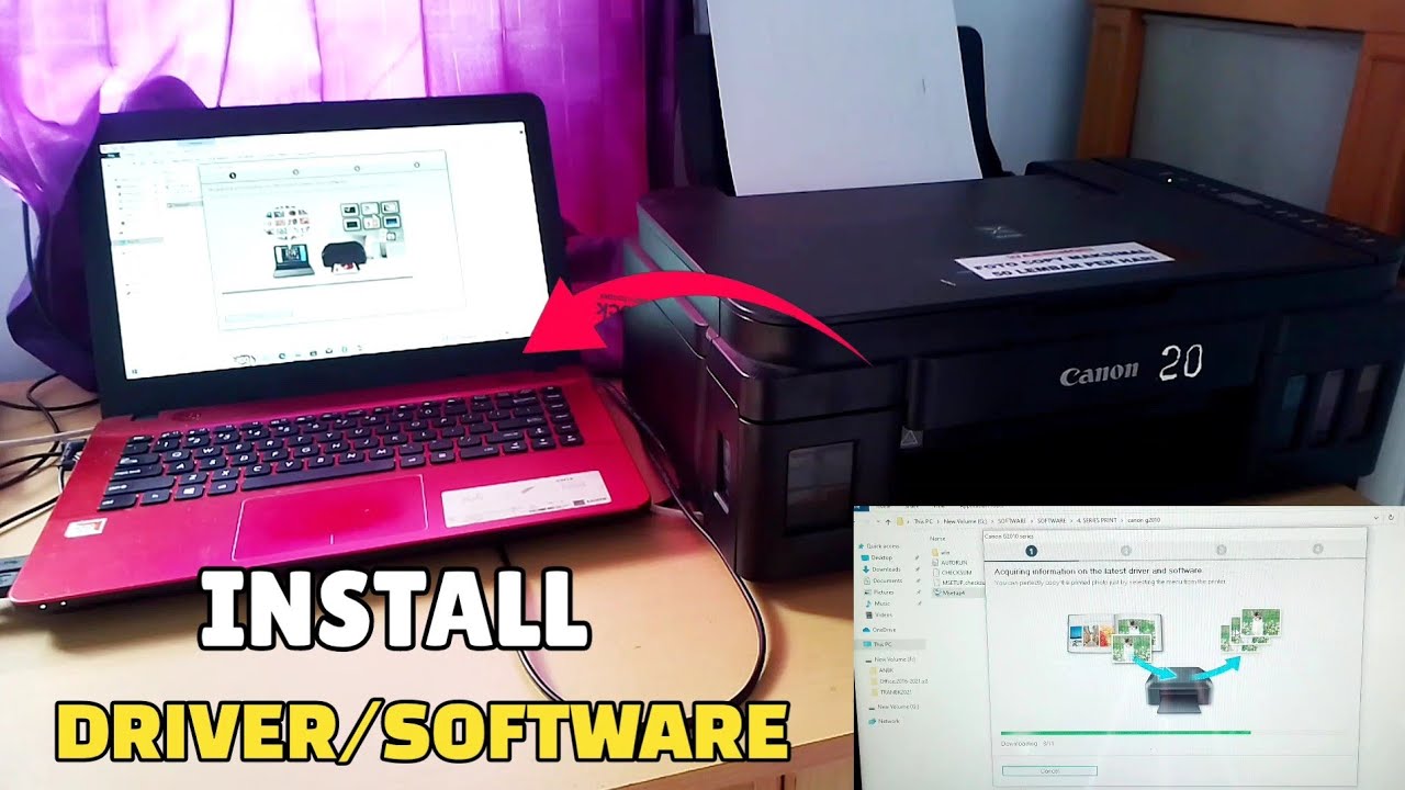 Cara Install Driver dan Software Printer Canon G2010 di semua Laptop/PC