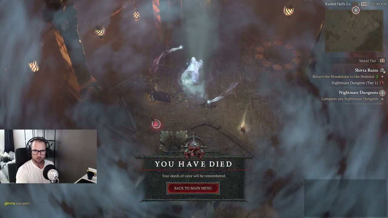 One Shot at level 50... Hardcore Nightmare Dungeon Diablo 4