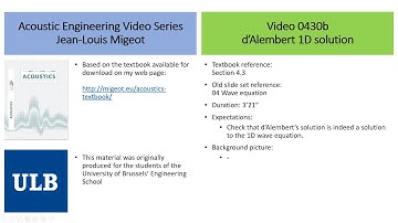 Acoustic engineering 101 - Section 4.3 Part 2 - d