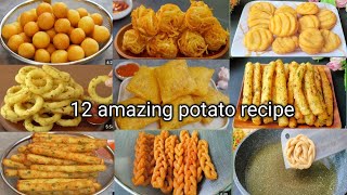 12 Amazing Potato Recipe ! Collections ! Potato Chips, French Fries, Potato Snacks\/ Potato Easy Dish