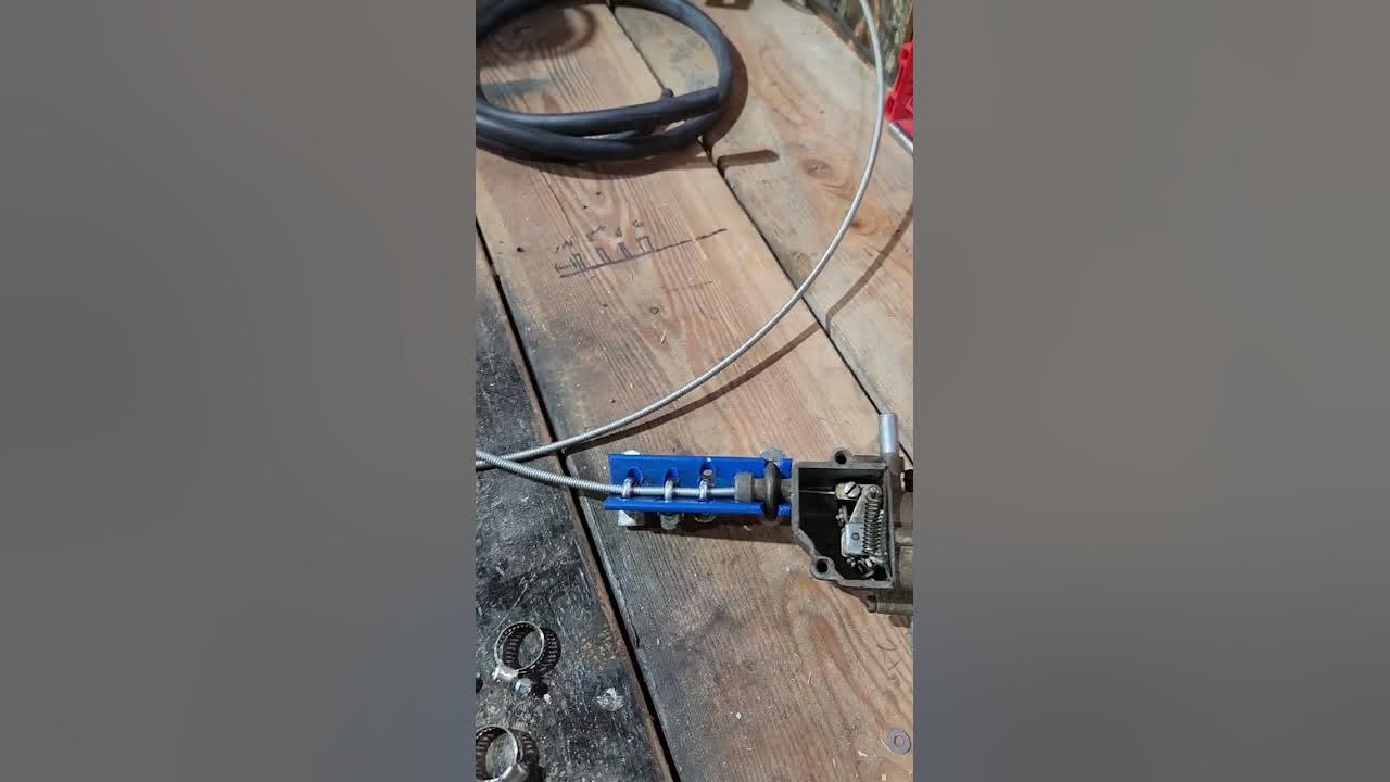 Chevy C60 2 speed axle switch cable repair. - YouTube