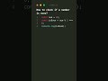 Even/Odd Check in One Line #shorts #javascript